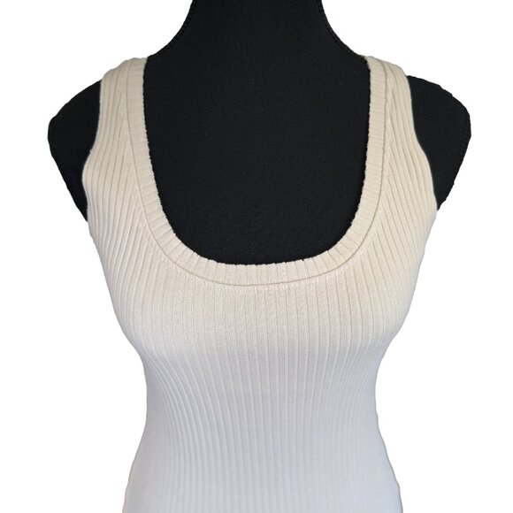 NWT Cotton Citizen Verona Midi Dress | Body-Con Fit | Raw Edge Hems | Size XS - Picture 6 of 9